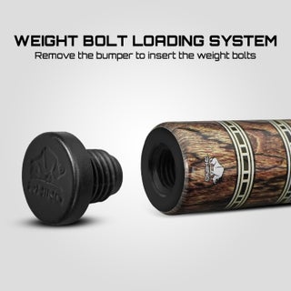 Rhino RETR&Ocirc; Pool Cue - Bocote - Crocodile Embossed Microfiber Leather Wrap