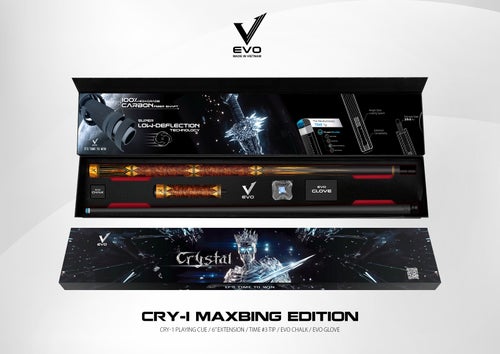 EVO Crystal Maxbing Edition &ndash; Biljardikeppi hiilikuitushaftill&auml;