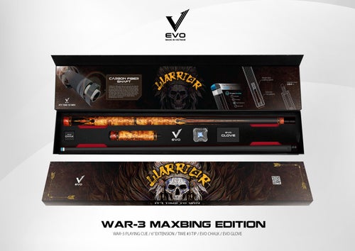 EVO Warrior Maxbing Edition &ndash; Biljardikeppi hiilikuitushaftill&auml;