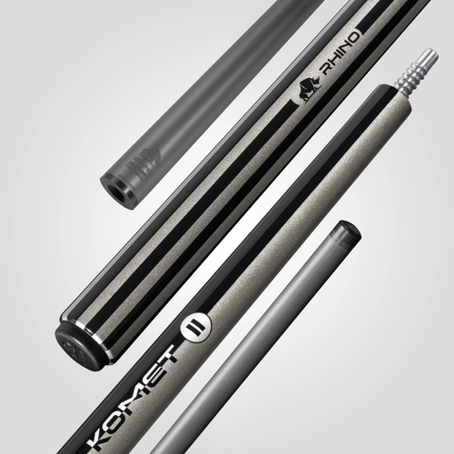 RHINO KOMET II Break Cue - Black & Gray
